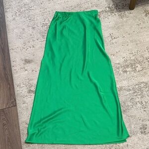 J. Crew Vibrant Green Maxi Skirt